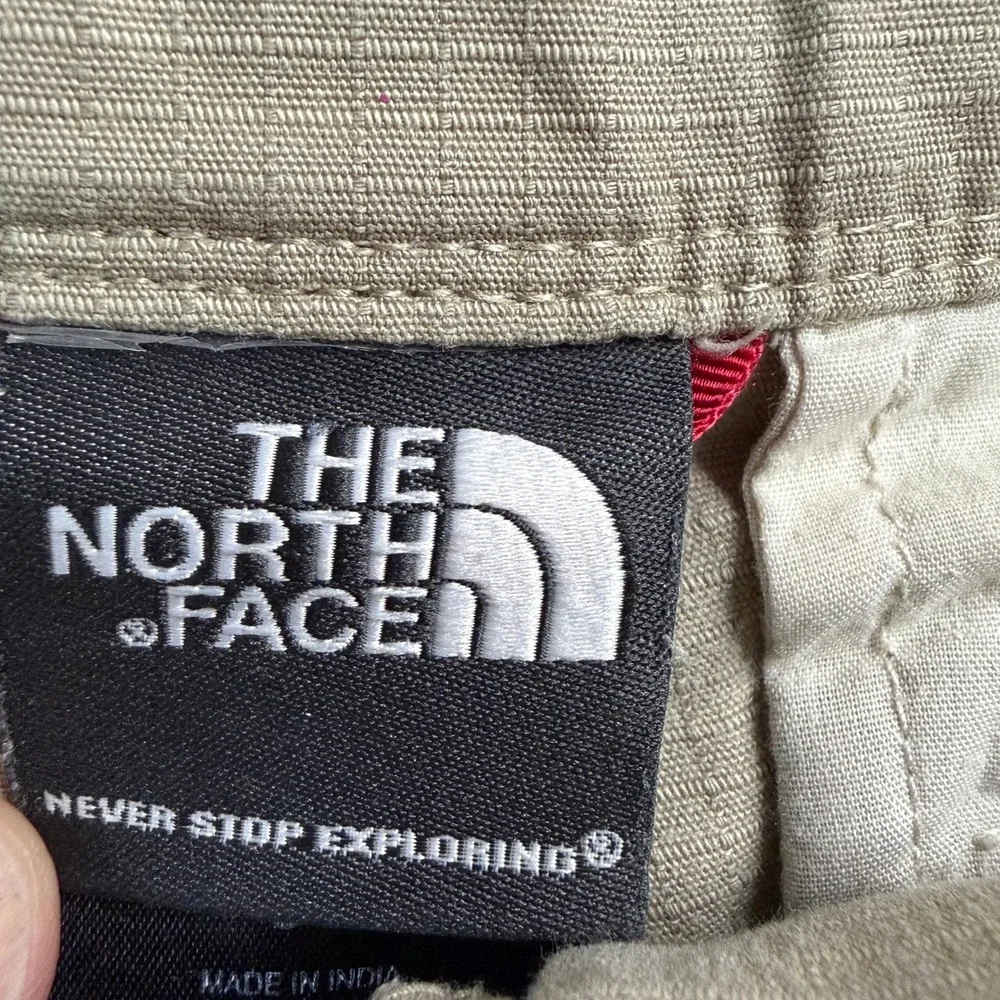 The North Face‎ Rainier Surplus Cargo Shorts Mens 34 Tan Khaki Ripstop UPF 50
